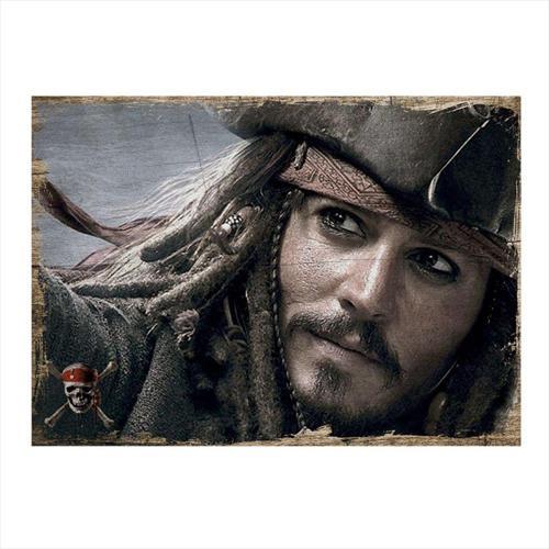 Jack Sparrow Tasarım Ahşap Tablo 50Cm X 70Cm