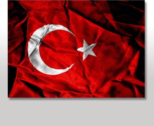 Ahşap Tablo Türk Bayrağı