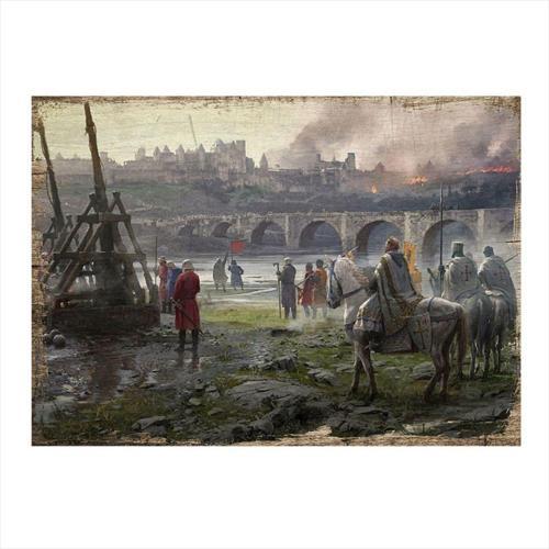 Ortaçağ Savaşı Model Mdf Tablo 50Cm X 70Cm
