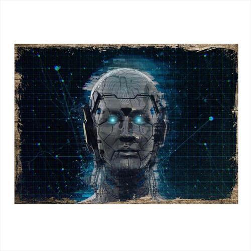 Robot Ve Yapay Zeka Art Mdf Poster 50Cm X 70Cm