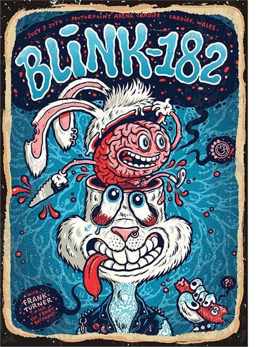 Blink 182 Model Mdf Tablo 50Cm X 70Cm
