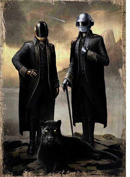 Daft Punk Mdf Tablo 50Cm X 70Cm