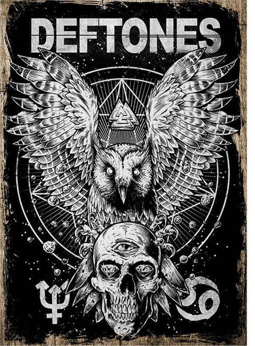 Deftones Modern Ahşap Tablo