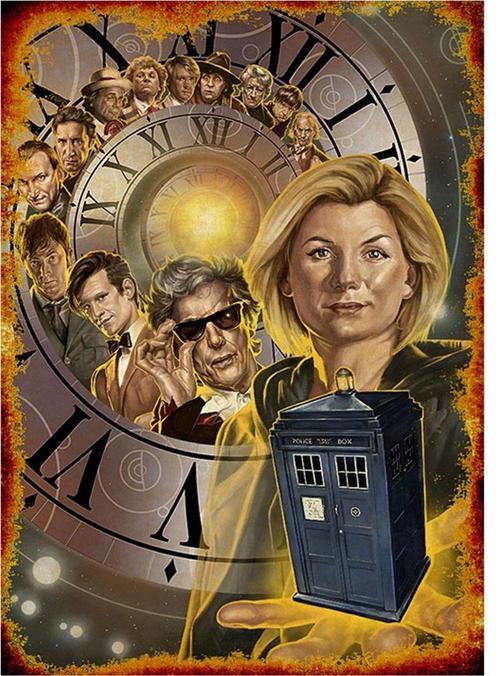 Doctor Who Modern Ahşap Tablo