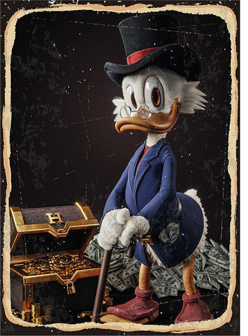Donald Duck Tasarım Mdf Tablo 50Cm X 70Cm
