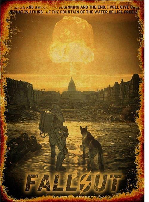Fallout Mdf Tablo 50 Cm X 70 Cm