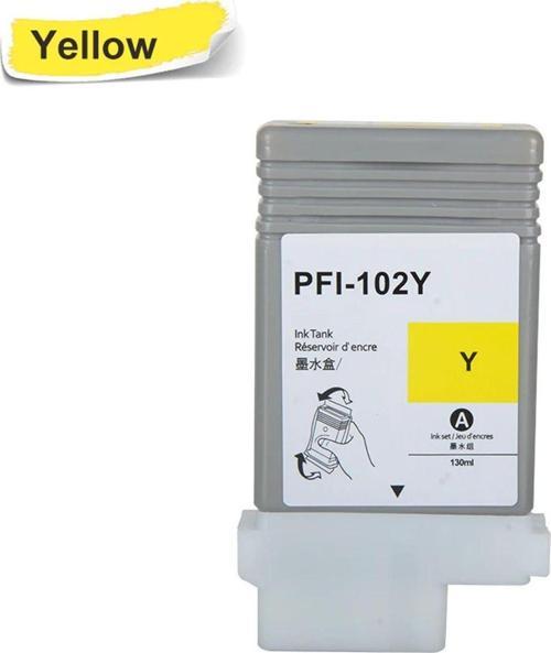 Canon PFI-102Y/0898B001 YL Sarı Muadil Kartuş