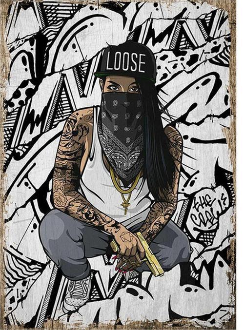 Loose Gangsta Hediyelik Mdf Tablo