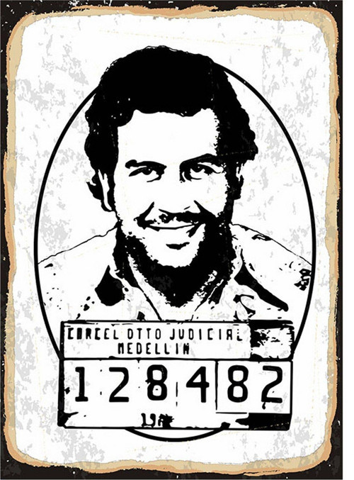 Pablo Escobar Modern Mdf Tablo