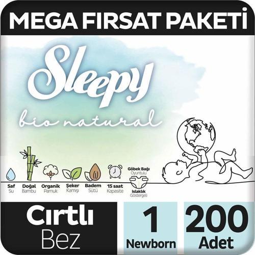BİO NATURAL CIRTLI BEZ 1NO 50Lİ 4 ADET