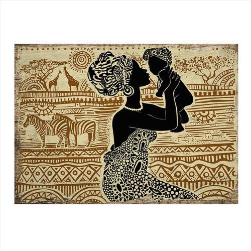 Afrikalı Kadın Model Mdf Tablo