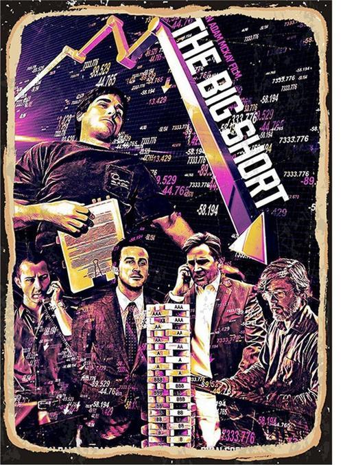 The Big Short Mdf Poster 50Cm X 70Cm