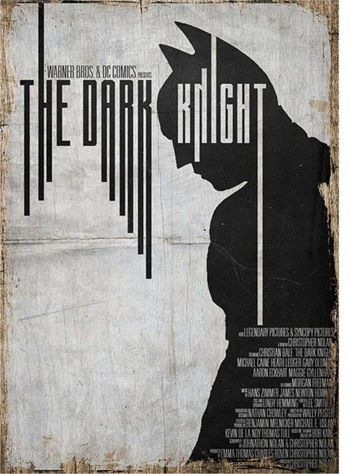 The Dark Knight Art Mdf Poster 50Cm X 70Cm