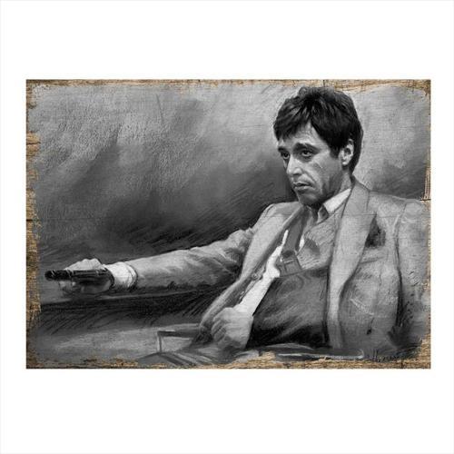 Tony Montana Dekoratif Mdf Tablo 50Cm X 70Cm