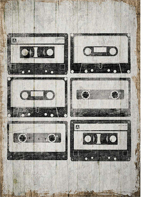 Kasetler Art Mdf Poster
