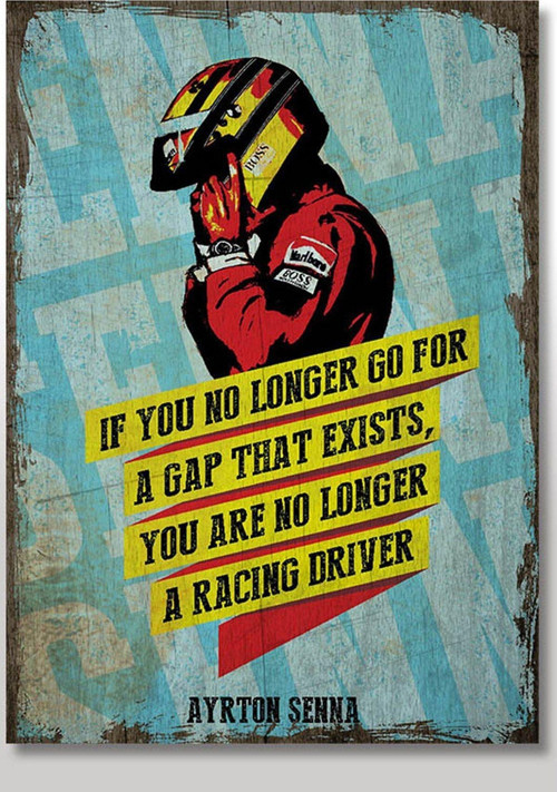 Ahşap Tablo Ayrton Senna