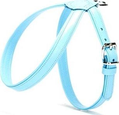Flotter El Yapımı Deri Köpek Göğüs Tasması 1,2 x 25 -35 cm Beyaz
