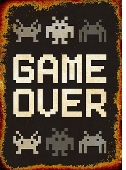 Game Over Model Mdf Tablo