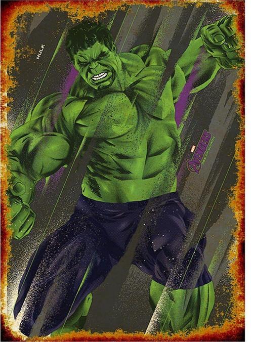Ahşap Tablo Hulk Yeşil Adam Poster