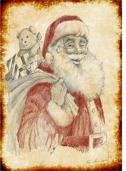 Noel Baba Tasarım Mdf Tablo