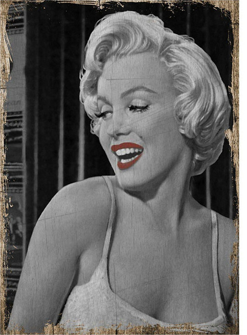 Marilyn Monroe Dekoratif Ahşap Tablo
