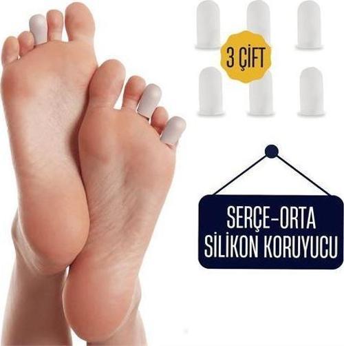 6 ADET Serçe Parmak İçin Silikon Koruyucu