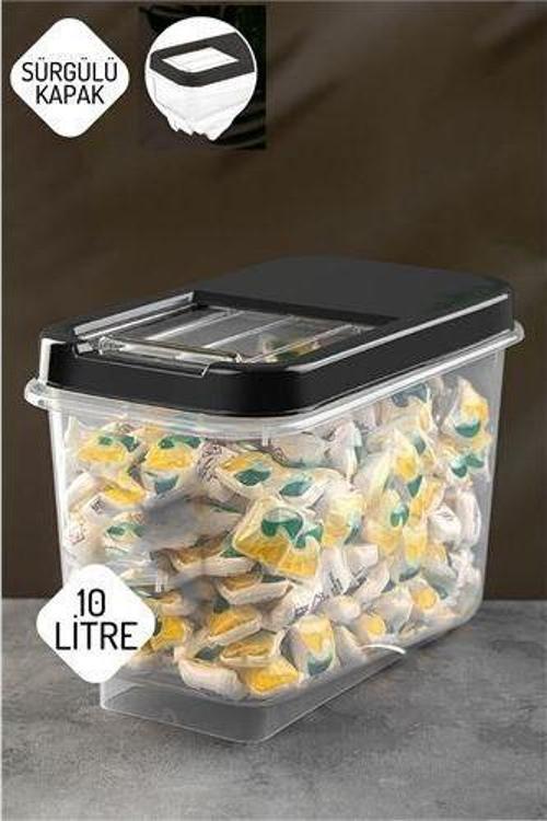 Reagan Tablet ve Deterjan Saklama Kutusu 10 lt ANTRASİT