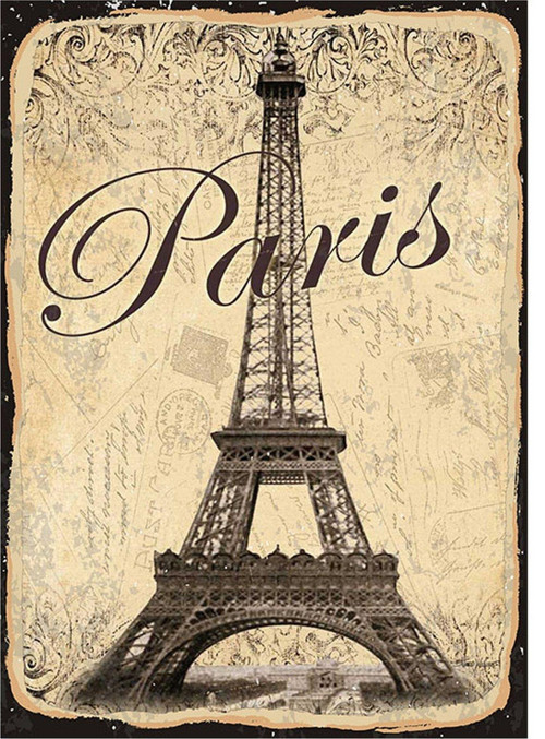 Paris Eyfel Kulesi Model Mdf Tablo