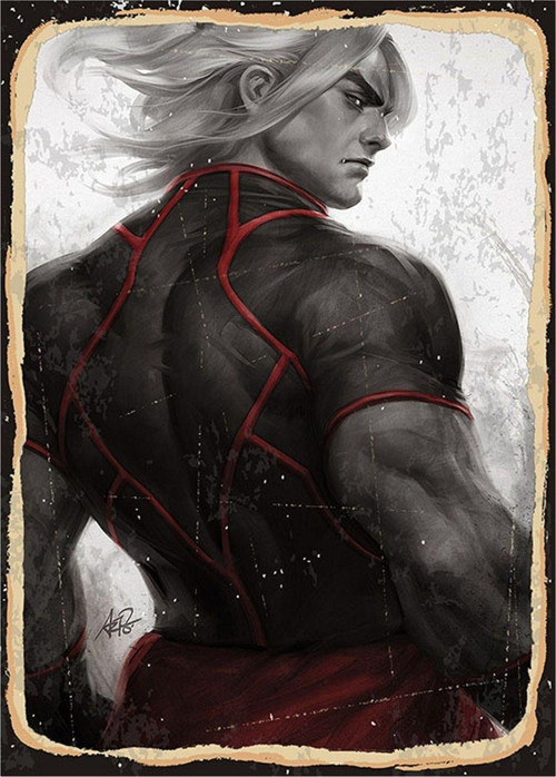 Street Fighter Ken Modern Ahşap Tablo