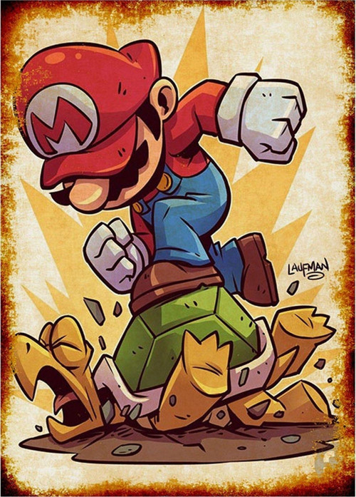 Süper Mario Mdf Poster