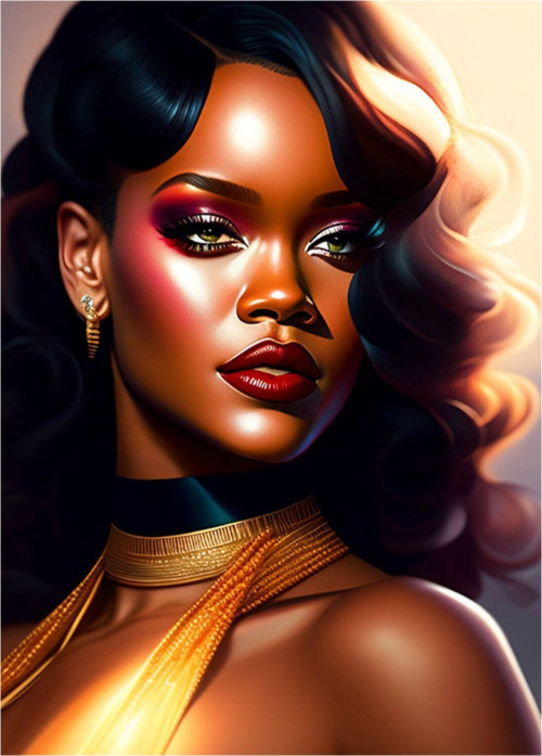 Rihanna Tasarımlı Mdf Tablo