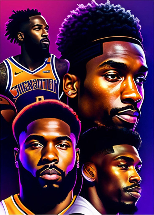 Basketbol Temalı Ahşap Tablo