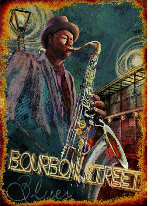 Blues Müzik Dekoratif Mdf Tablo