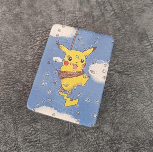 Cep Ayna Pokemeon Pikachua Makyaj Çanta Seyahat Taşınabilir Ayna Kozmetik Büyüteç Kompakt   