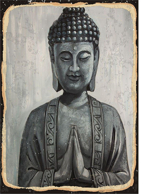 Buda Heykeli Modern Mdf Tablo