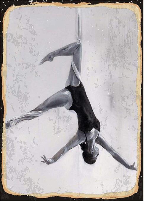 Dans Eden Kadın Art Mdf Tablo