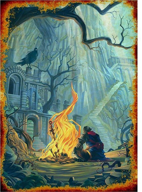 Dark Souls Dekoratif Mdf Tablo