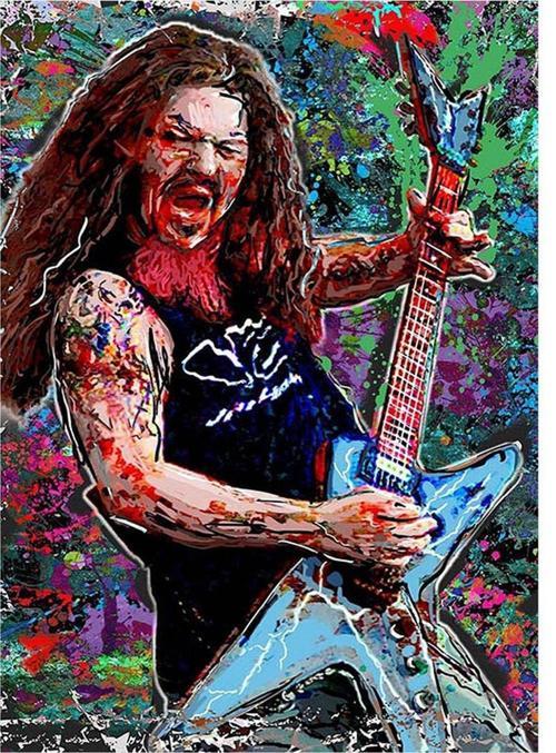 Ahşap Tablo Dimebag Darrell Pantera