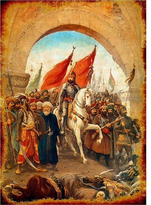 Ahşap Tablo Fatih Sultan Mehmetin İstanbul