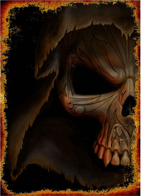 İskelet Art Mdf Poster
