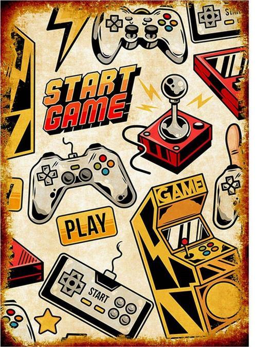 Oyun Temalı Mdf Tablo