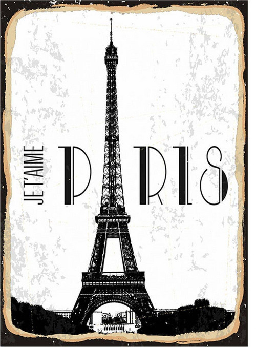 Paris Tasarım Ahşap Tablo