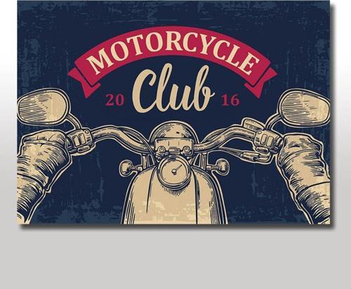 Ahşap Tablo Motorcycle Club