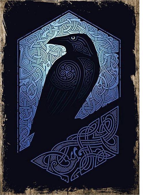 Ahşap Tablo Vitray Karga