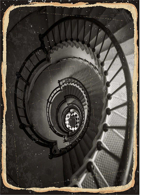 Spiral Merdiven Tasarım Mdf Tablo