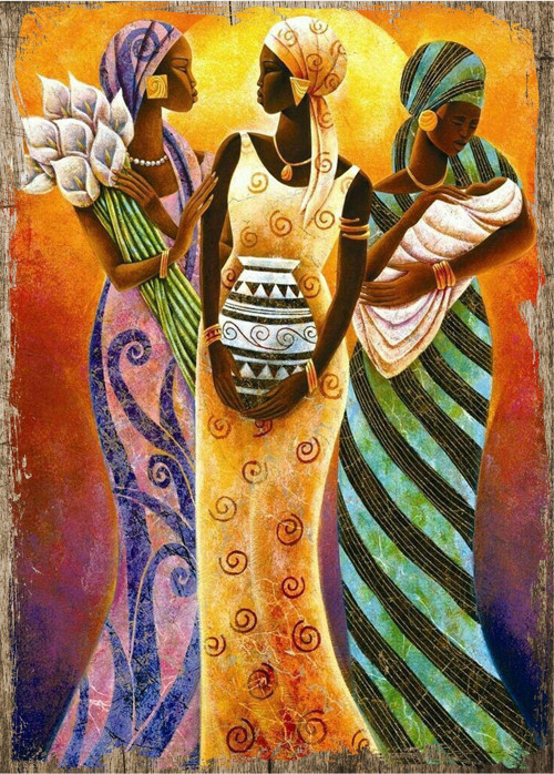 Afrikalı Kadınlar Mdf Tablo