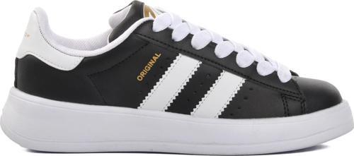 B-573 Siyah-Beyaz Bağcıklı Unisex Sneaker