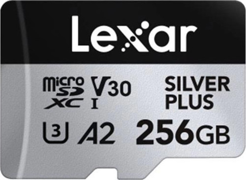 256gb Lexar Lmssıpl256g-bnang Hıgh-performance Sılver Plus Mıcrosdxc Uhs-ı Up To 205mb/s Read 150mb/