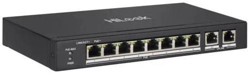 Hılook Ns-0310p-60(b), 10port, Megabit, 8 Port Poe, 60w, +2 Port Gigabit Uplink, Long Range 250metre