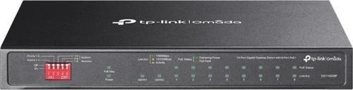 Tp-lınk Omada Ds110gmp 8 Port Gıgabıt + 2xgıgabıt Rj45/1xrj45 Combo Port 123w 250 Metre Poe Mesafe M